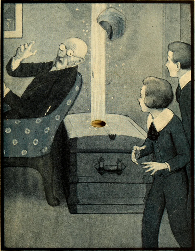 An illustration from The rocket book, 1912, leaf 10