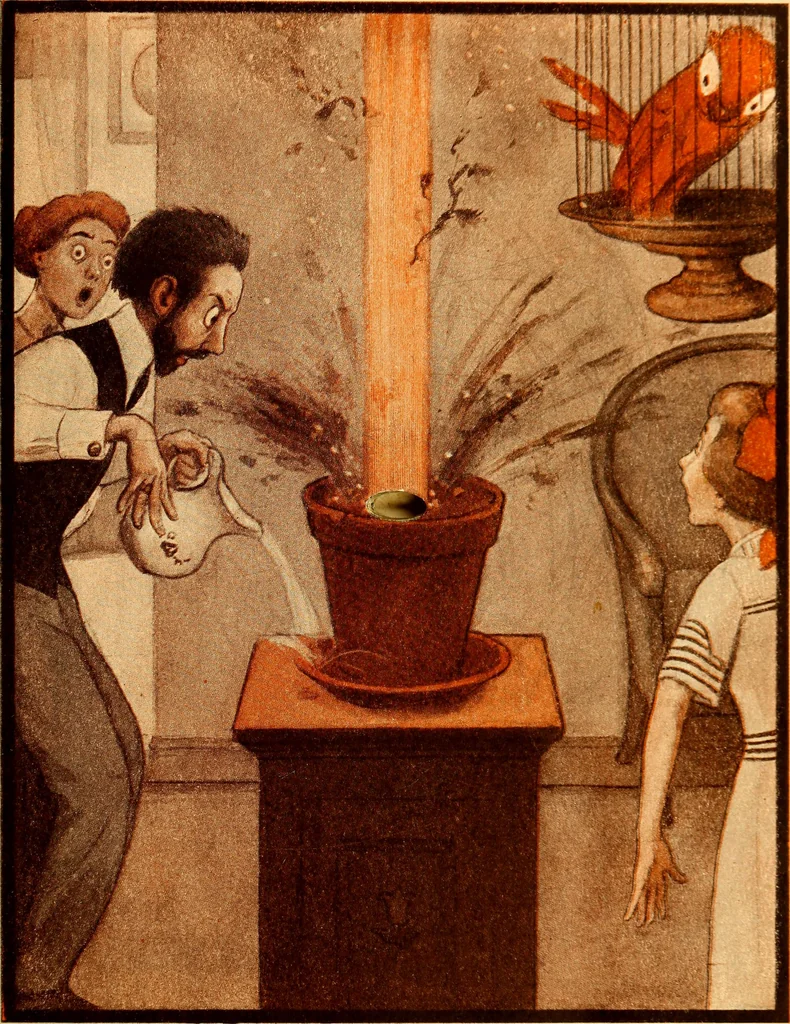 An illustration from The rocket book, 1912, leaf 14