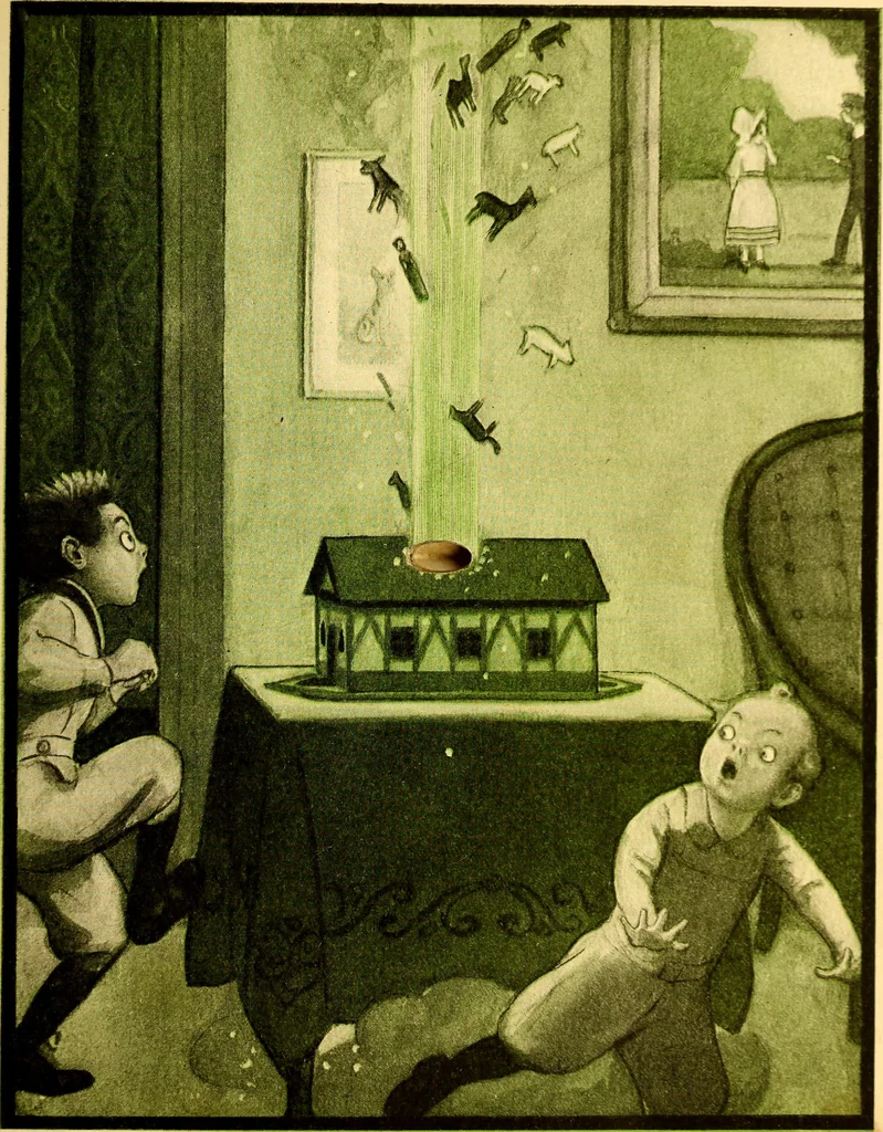 An illustration from The rocket book, 1912, leaf 16