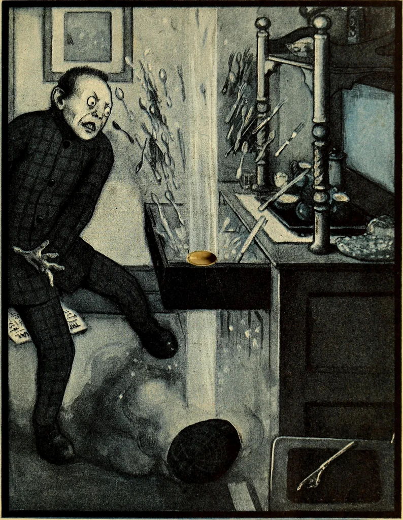 An illustration from The rocket book, 1912, leaf 18