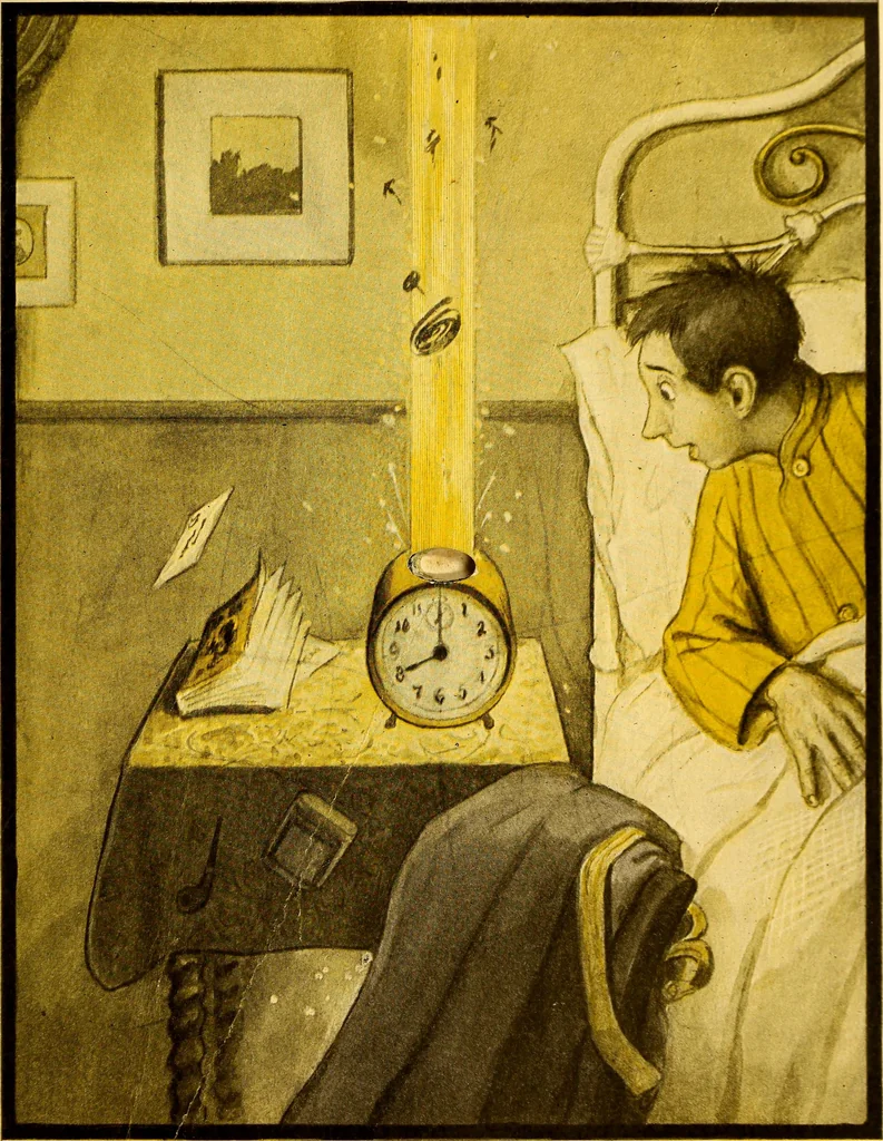 An illustration from The rocket book, 1912, leaf 38