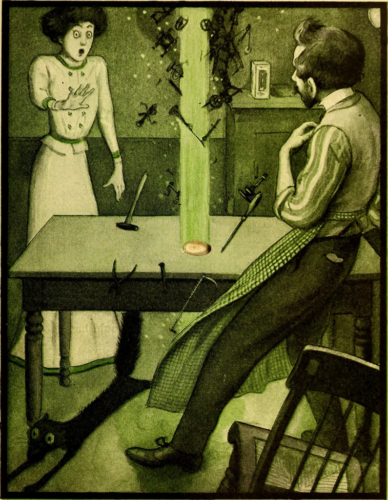 An illustration from The rocket book, 1912, leaf 42