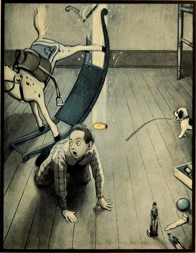 An illustration from The rocket book, 1912, leaf 44