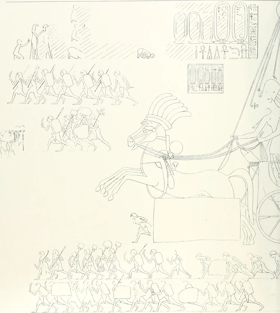 An illustration from The rock tombs of El Amarna, 1903, leaf 101