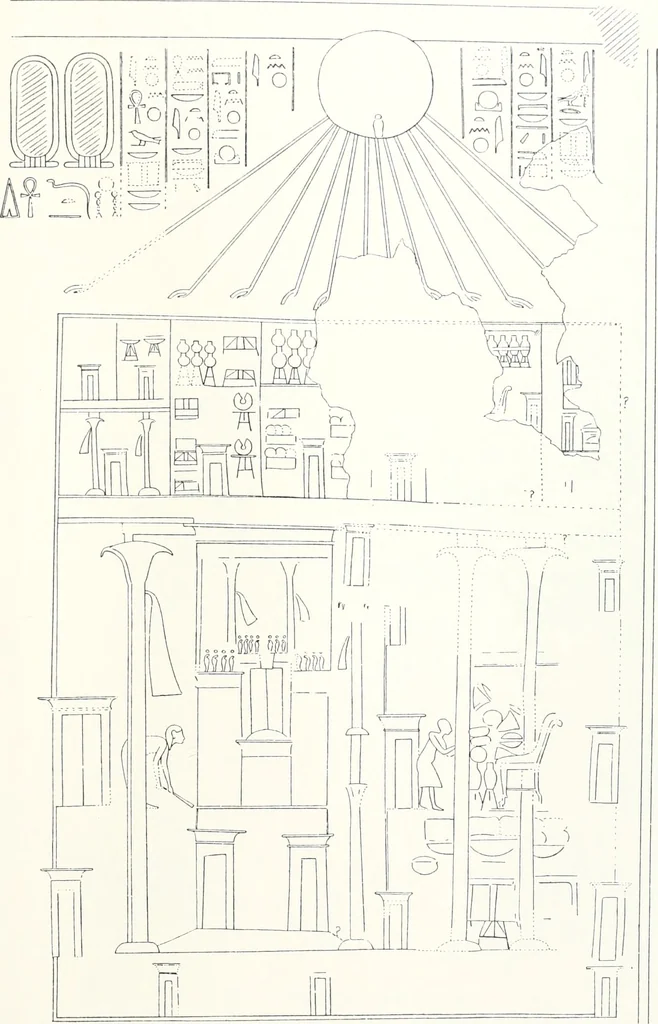 An illustration from The rock tombs of El Amarna, 1903, leaf 104