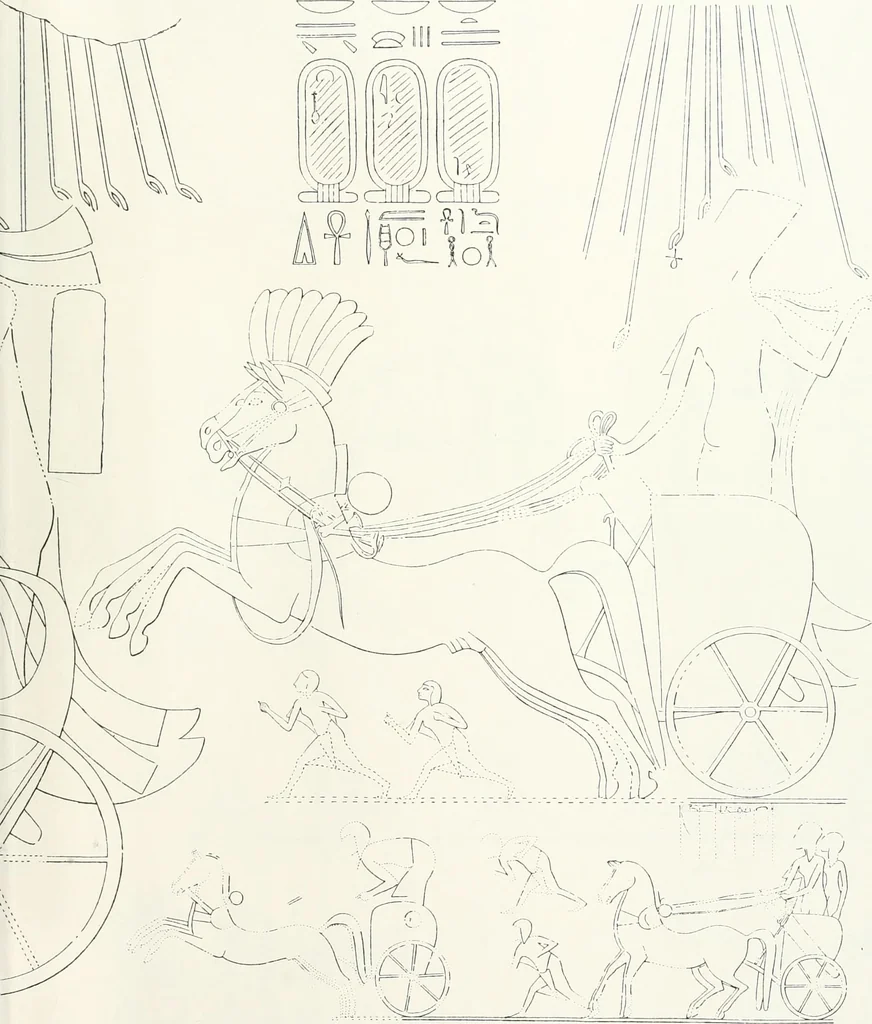 An illustration from The rock tombs of El Amarna, 1903, leaf 110