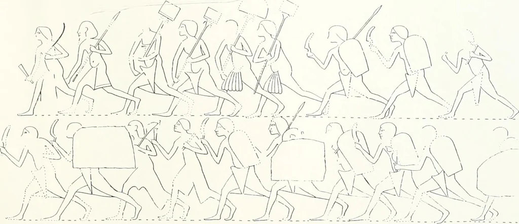An illustration from The rock tombs of El Amarna, 1903, leaf 112