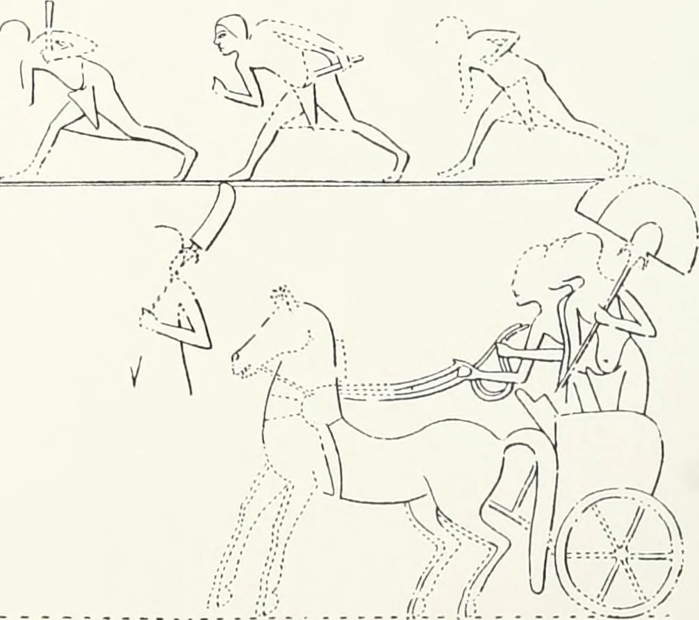 An illustration from The rock tombs of El Amarna, 1903, leaf 112