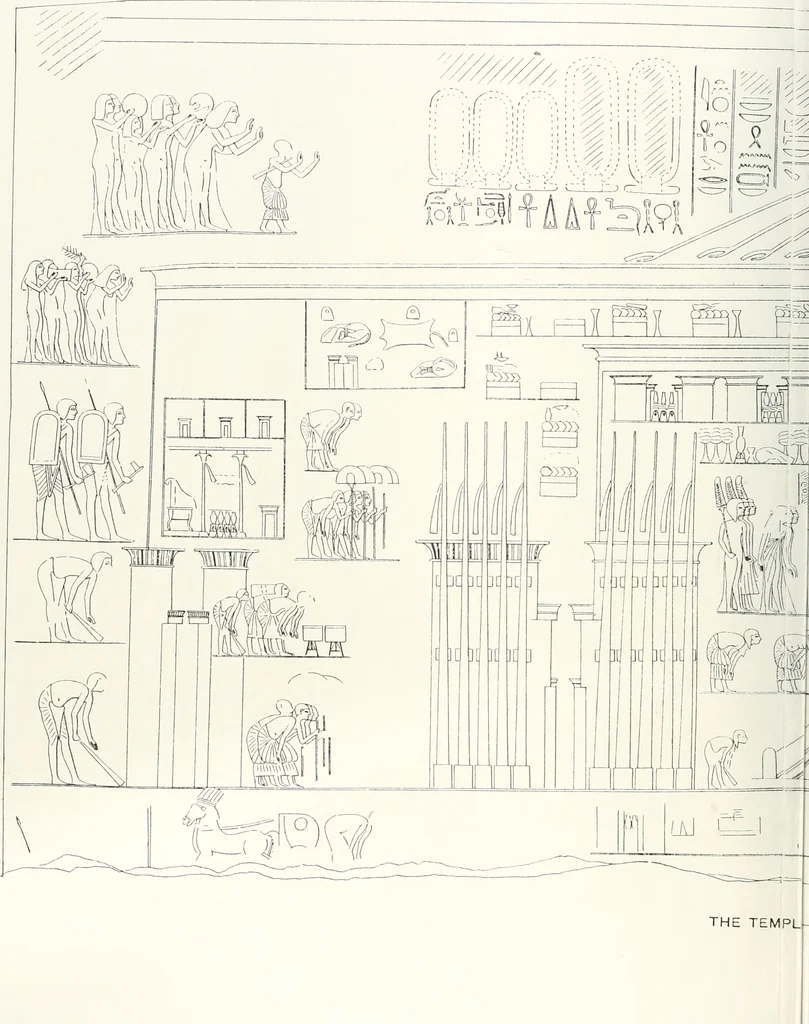 An illustration from The rock tombs of El Amarna, 1903, leaf 115