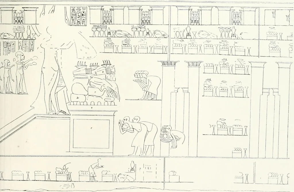 An illustration from The rock tombs of El Amarna, 1903, leaf 116