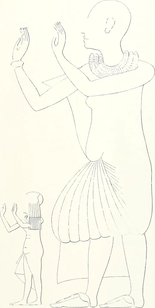 An illustration from The rock tombs of El Amarna, 1903, leaf 126