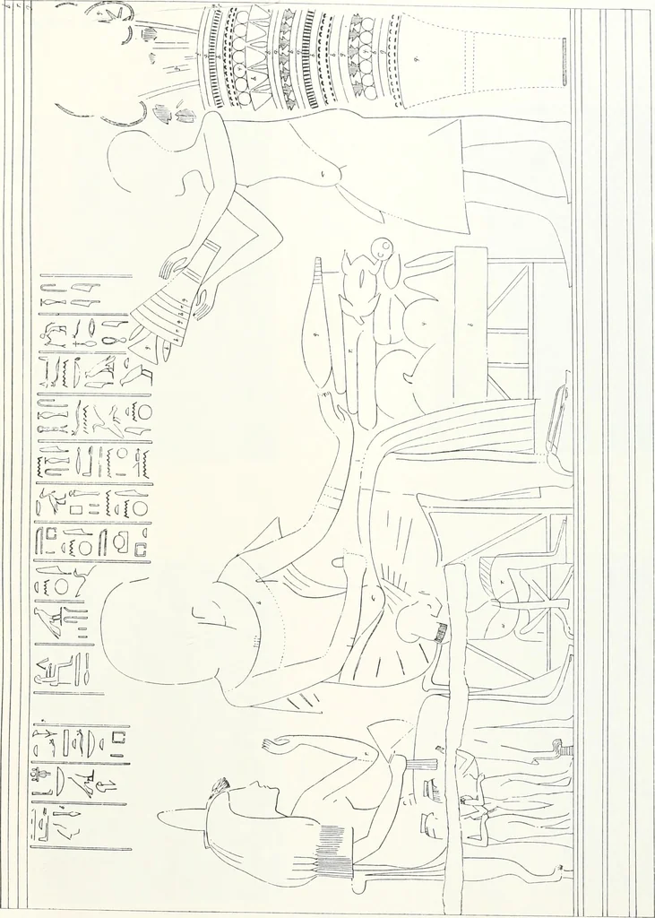 An illustration from The rock tombs of El Amarna, 1903, leaf 128