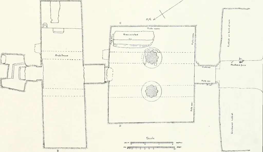 An illustration from The rock tombs of El Amarna, 1903, leaf 138