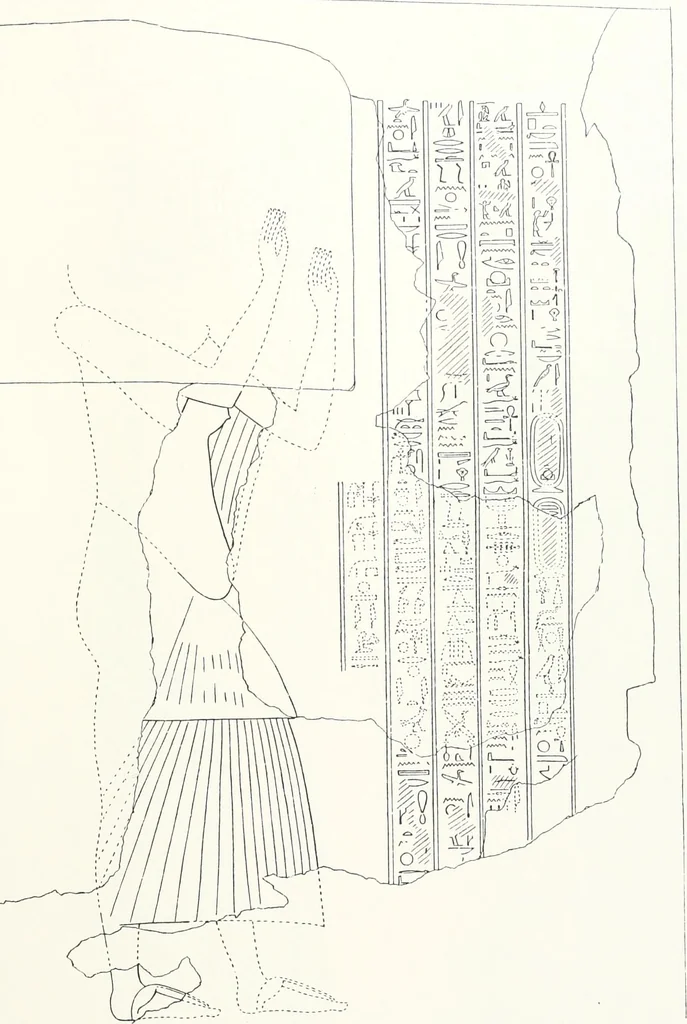 An illustration from The rock tombs of El Amarna, 1903, leaf 142
