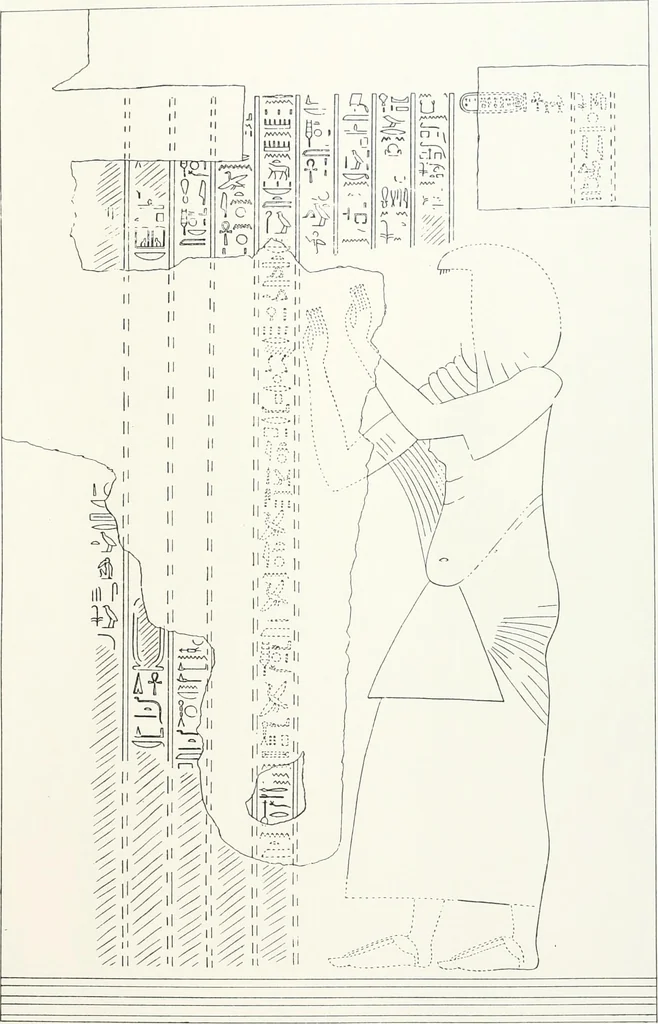 An illustration from The rock tombs of El Amarna, 1903, leaf 144