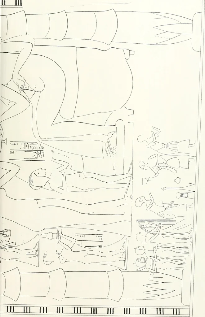 An illustration from The rock tombs of El Amarna, 1903, leaf 148