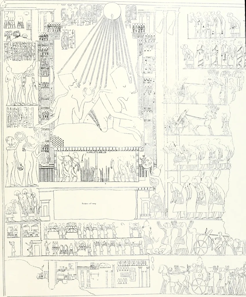 An illustration from The rock tombs of El Amarna, 1903, leaf 150