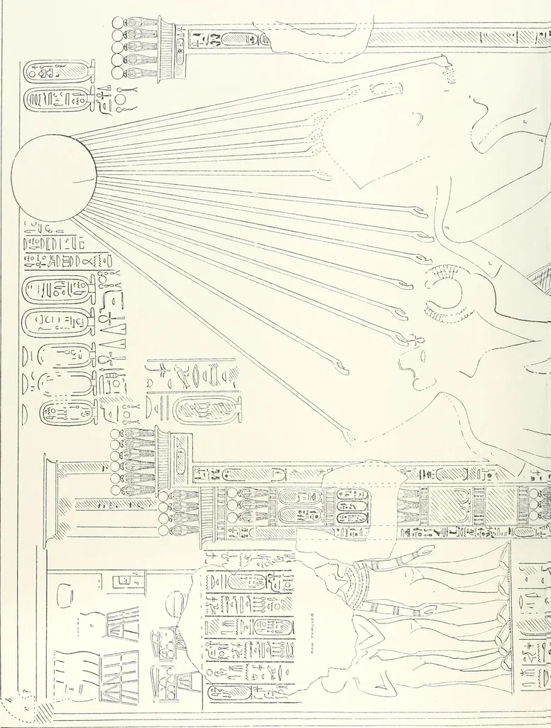 An illustration from The rock tombs of El Amarna, 1903, leaf 153