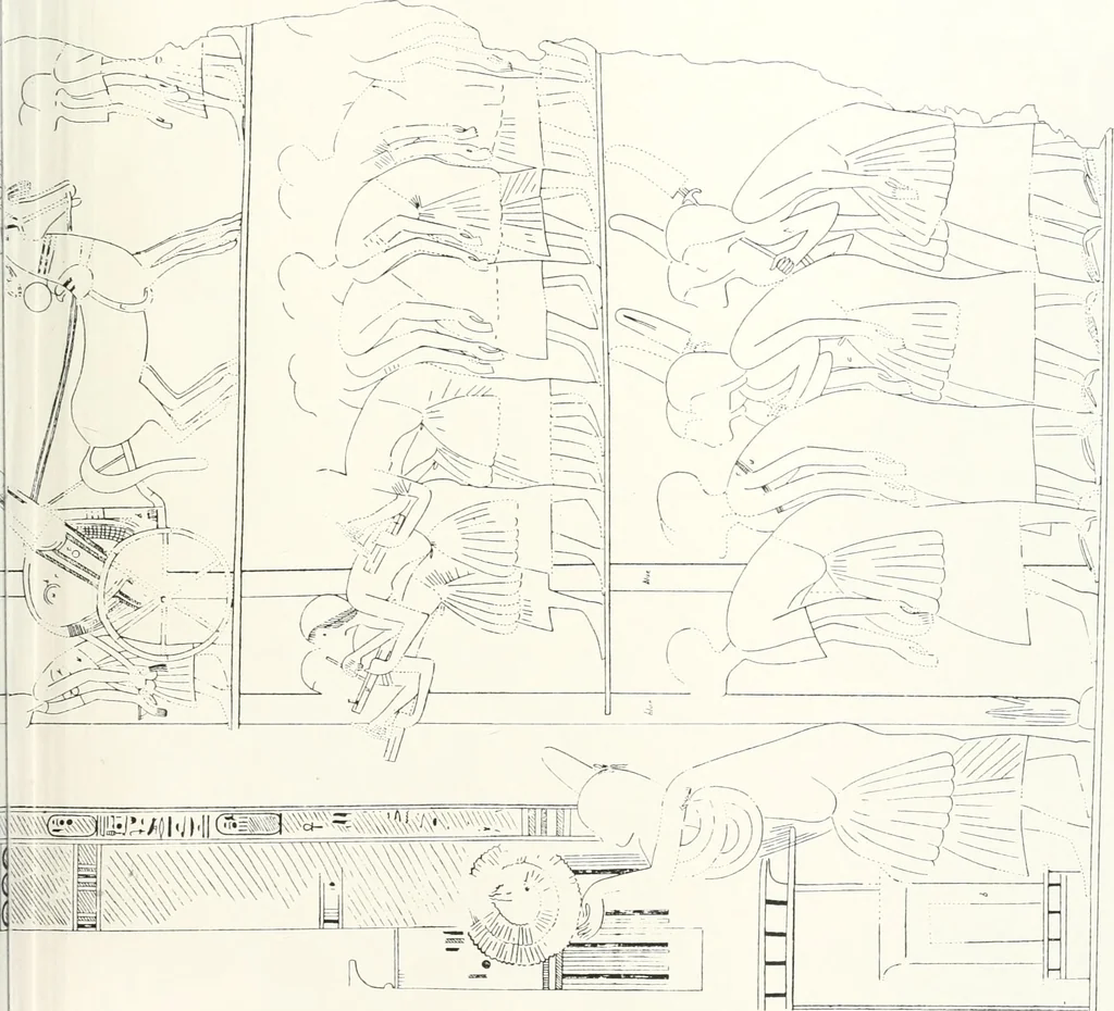 An illustration from The rock tombs of El Amarna, 1903, leaf 158
