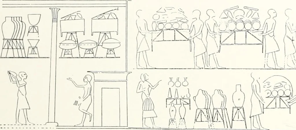 An illustration from The rock tombs of El Amarna, 1903, leaf 161