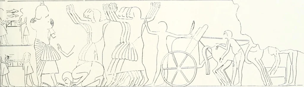 An illustration from The rock tombs of El Amarna, 1903, leaf 162