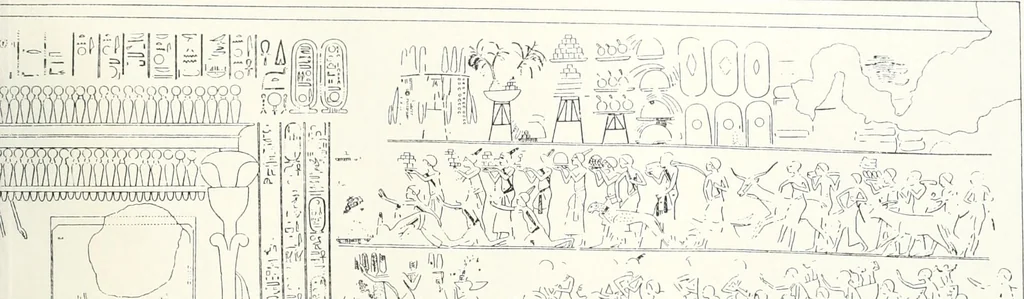 An illustration from The rock tombs of El Amarna, 1903, leaf 166