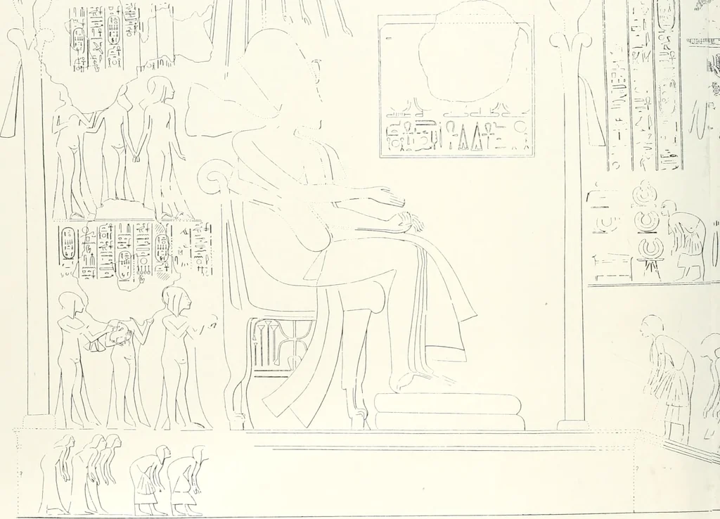 An illustration from The rock tombs of El Amarna, 1903, leaf 169