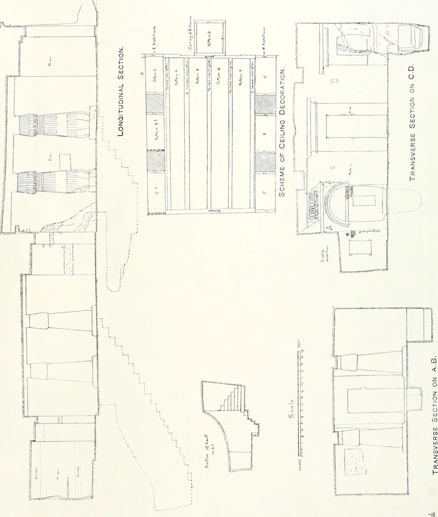 An illustration from The rock tombs of El Amarna, 1903, leaf 68