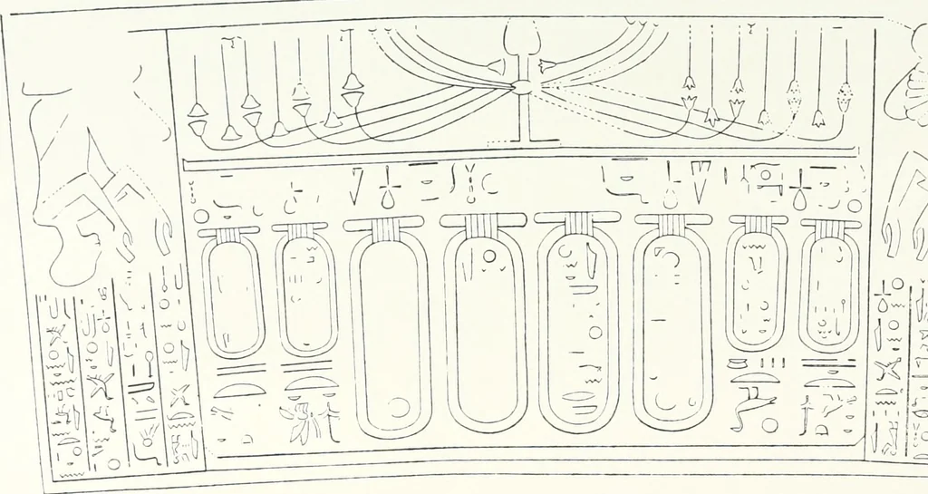 An illustration from The rock tombs of El Amarna, 1903, leaf 70