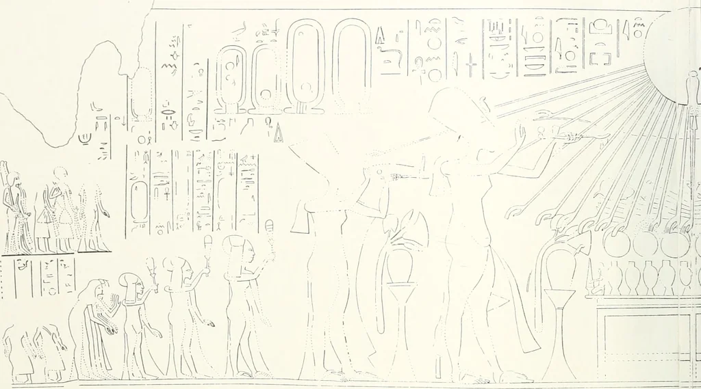 An illustration from The rock tombs of El Amarna, 1903, leaf 73