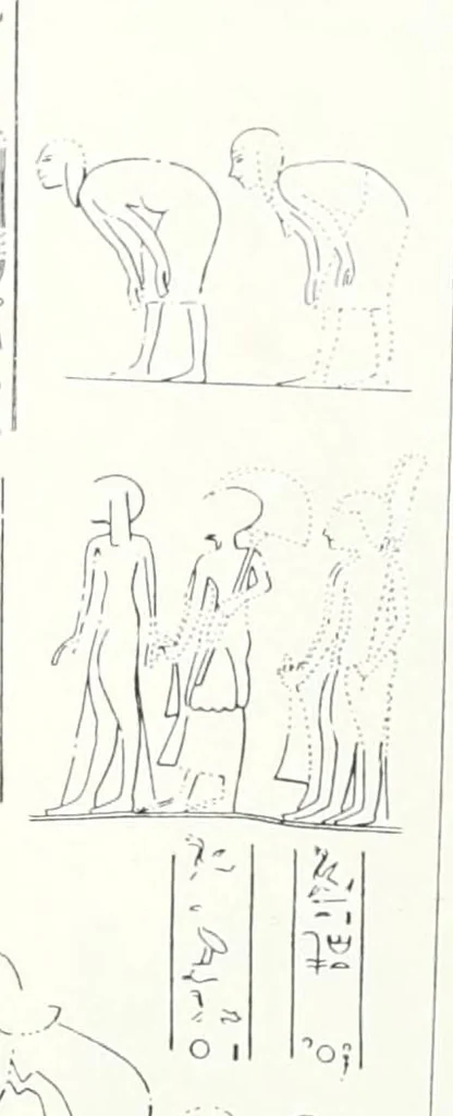 An illustration from The rock tombs of El Amarna, 1903, leaf 74