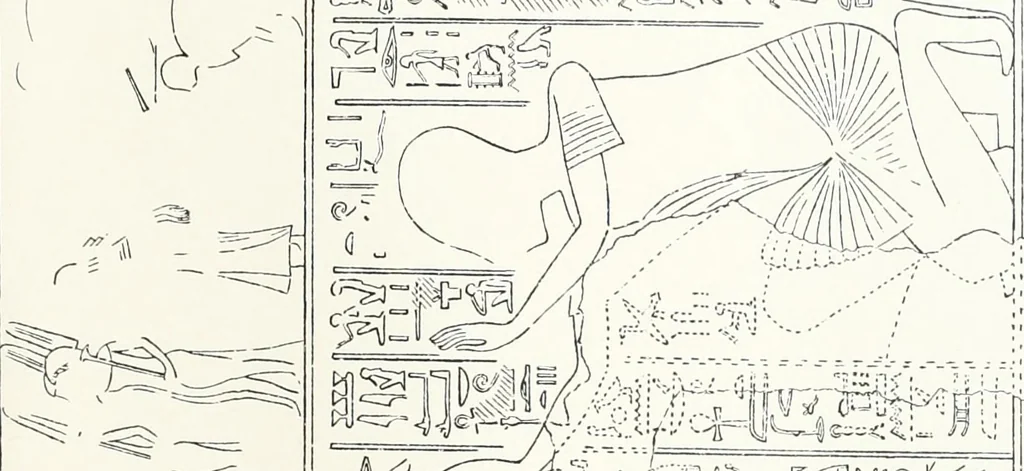 An illustration from The rock tombs of El Amarna, 1903, leaf 80