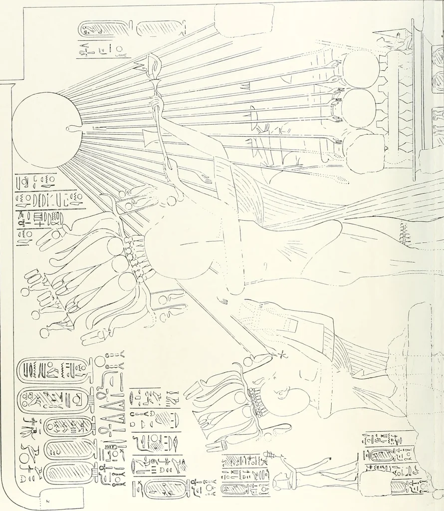 An illustration from The rock tombs of El Amarna, 1903, leaf 83