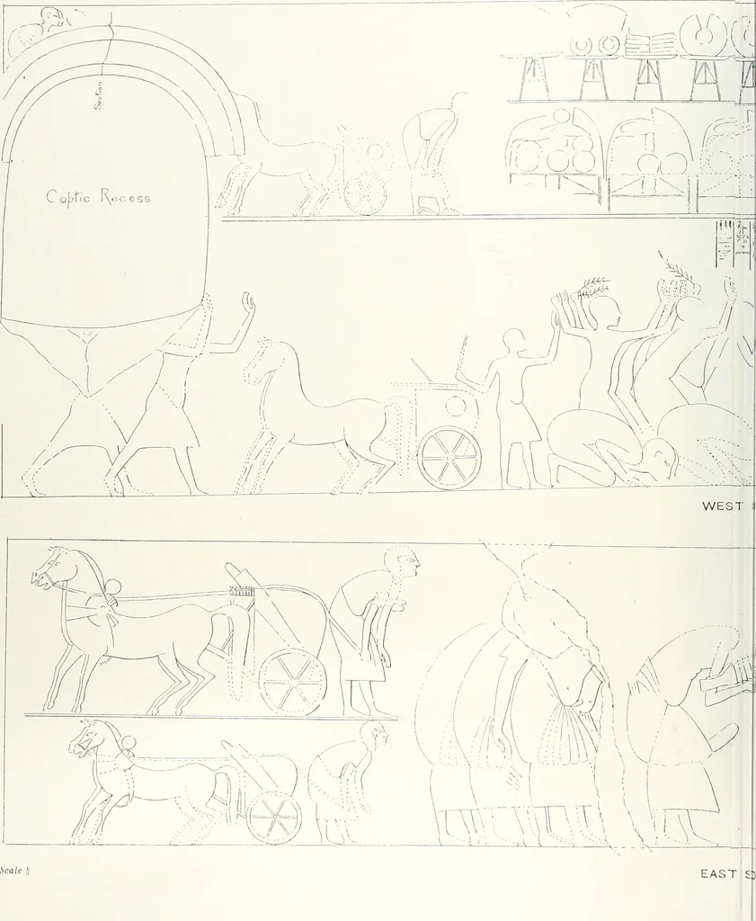 An illustration from The rock tombs of El Amarna, 1903, leaf 93