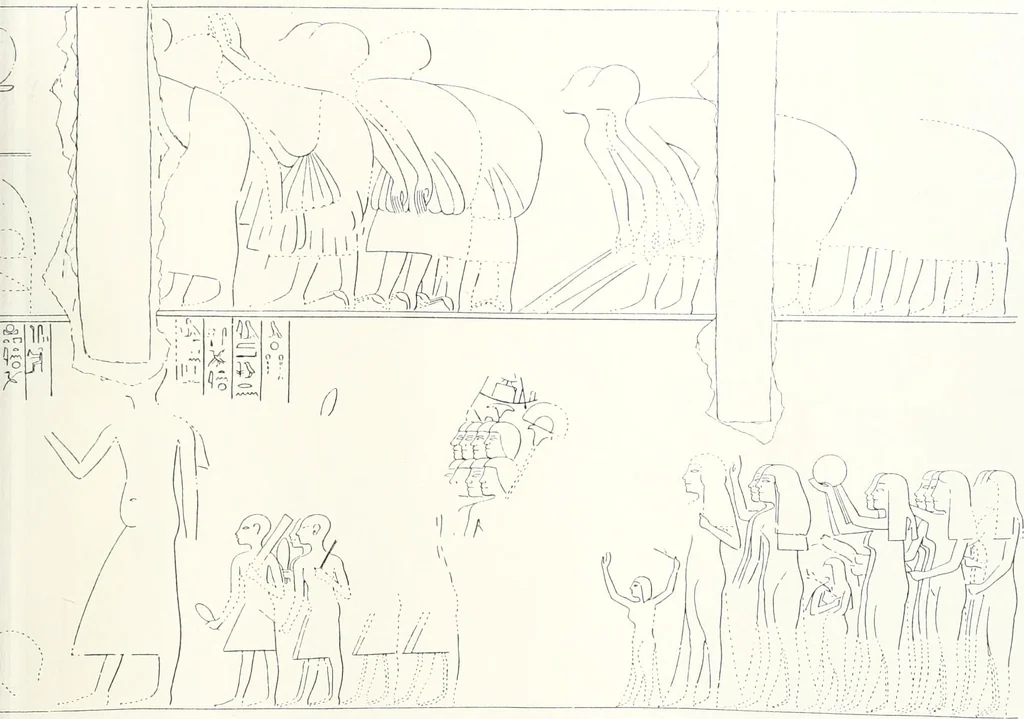 An illustration from The rock tombs of El Amarna, 1903, leaf 94