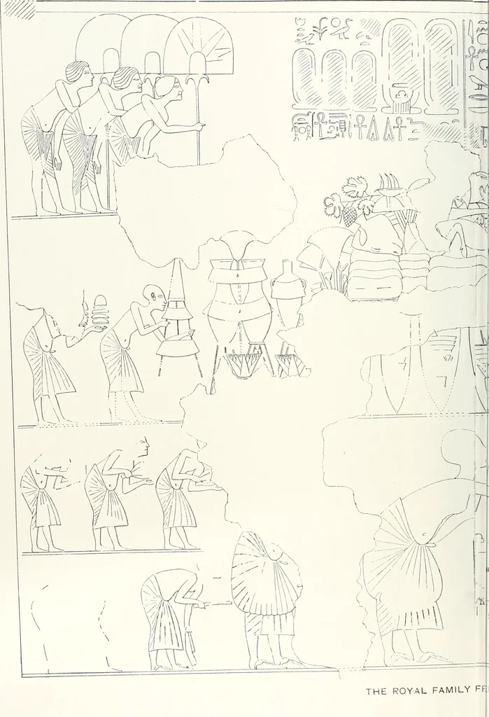 An illustration from The rock tombs of El Amarna, 1903, leaf 97