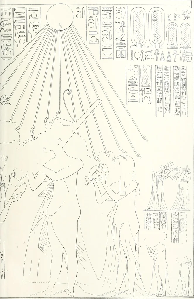 An illustration from The rock tombs of El Amarna, 1903, leaf 98