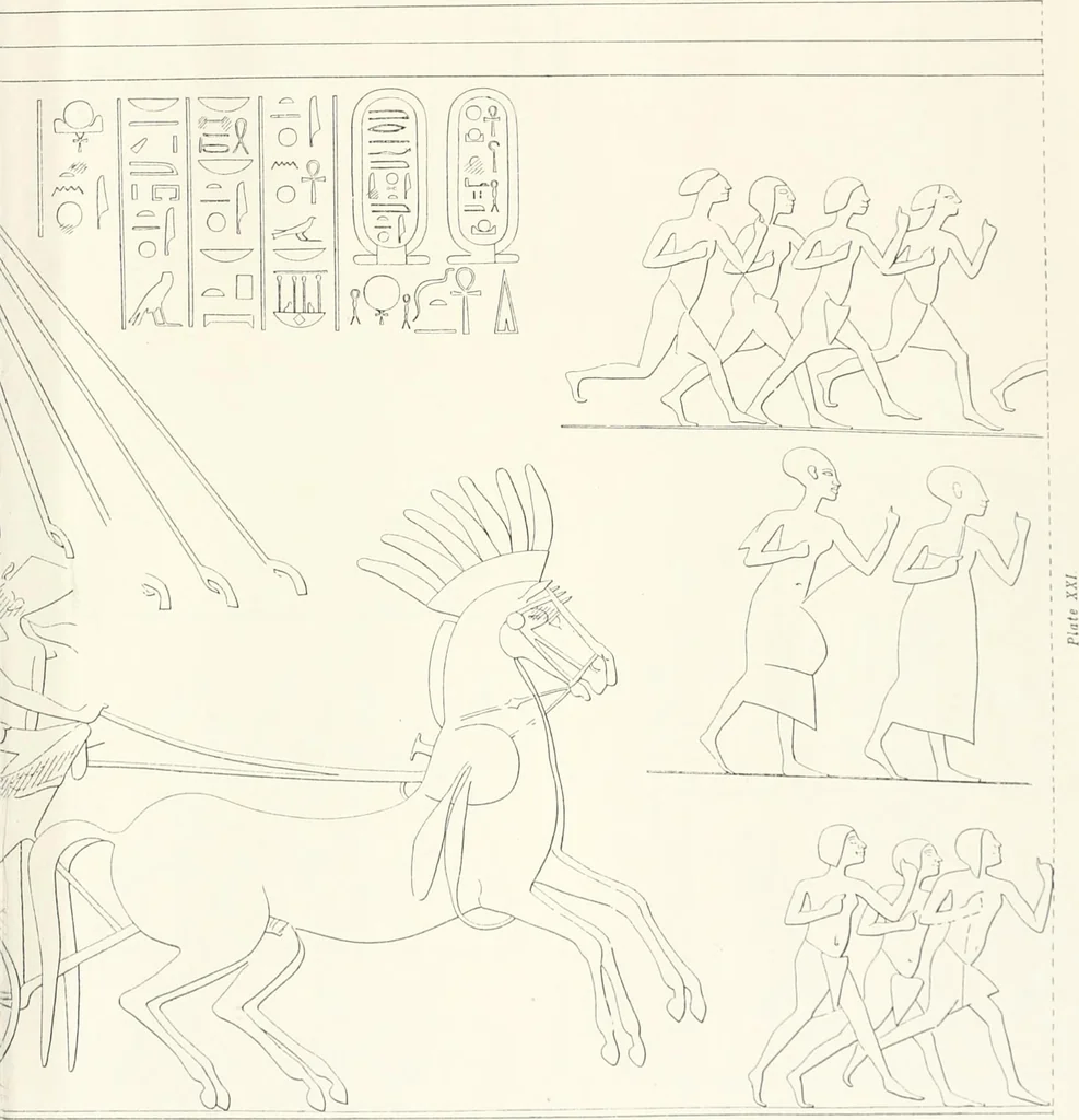 An illustration from The rock tombs of El Amarna, 1903, leaf 100