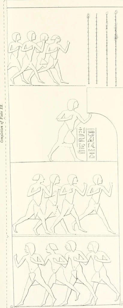 An illustration from The rock tombs of El Amarna, 1903, leaf 102