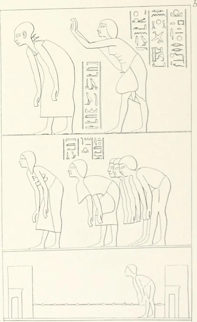 An illustration from The rock tombs of El Amarna, 1903, leaf 102