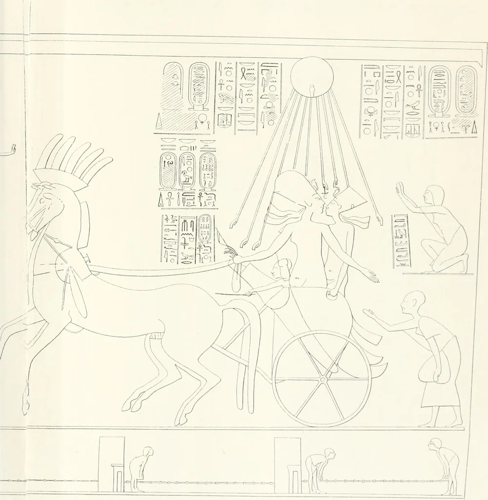 An illustration from The rock tombs of El Amarna, 1903, leaf 106