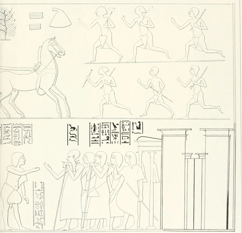 An illustration from The rock tombs of El Amarna, 1903, leaf 118