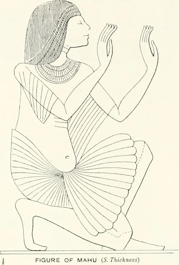 An illustration from The rock tombs of El Amarna, 1903, leaf 124