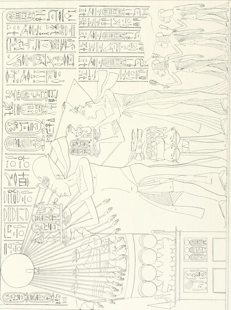 An illustration from The rock tombs of El Amarna, 1903, leaf 128