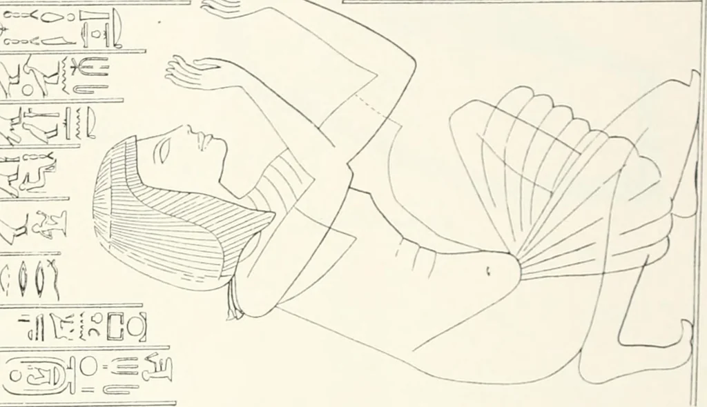 An illustration from The rock tombs of El Amarna, 1903, leaf 136