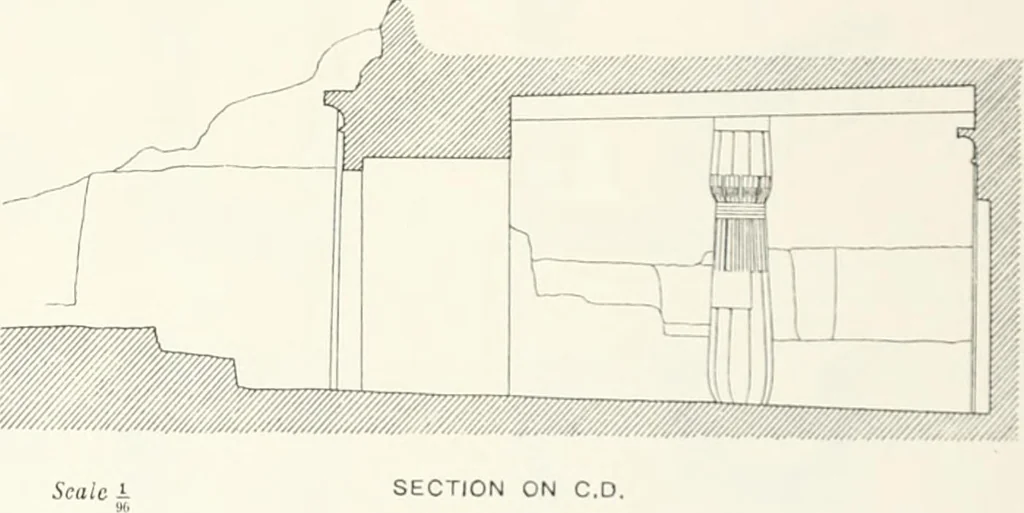 An illustration from The rock tombs of El Amarna, 1903, leaf 140