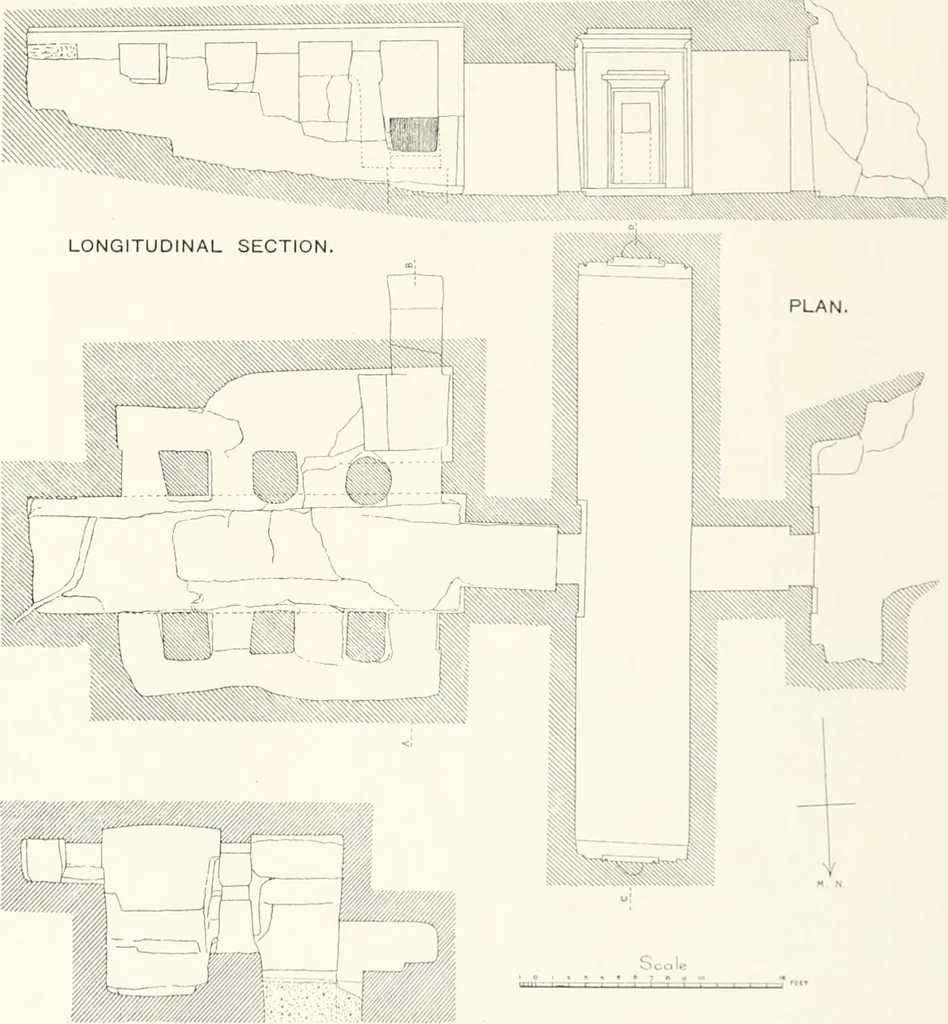 An illustration from The rock tombs of El Amarna, 1903, leaf 142