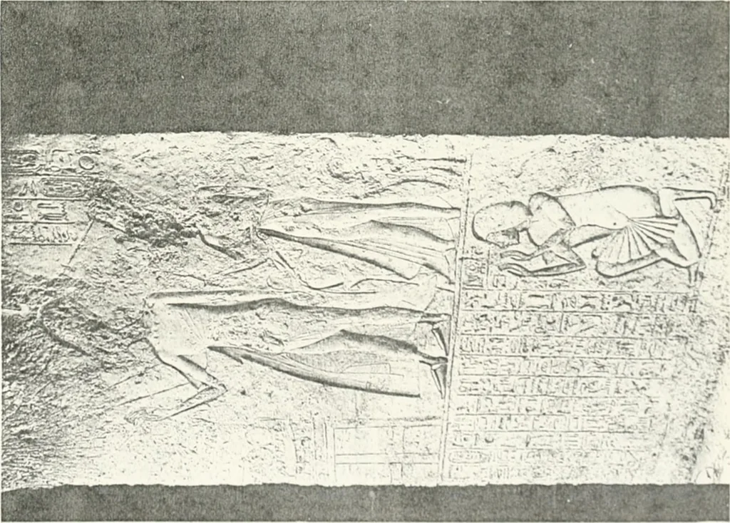 An illustration from The rock tombs of El Amarna, 1903, leaf 146