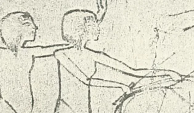 An illustration from The rock tombs of El Amarna, 1903, leaf 150