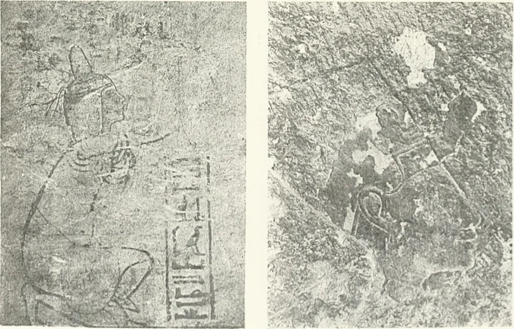 An illustration from The rock tombs of El Amarna, 1903, leaf 150